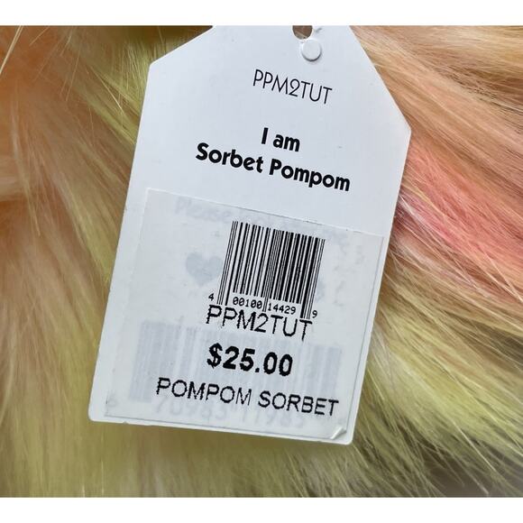Jellycat Sorbet Pompom Plush 10” Yellow Pink Ostrich Bird Stuffed Animal NWT - Picture 10 of 11